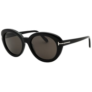 Tom Ford Shiny Black Smoke Sunglasses