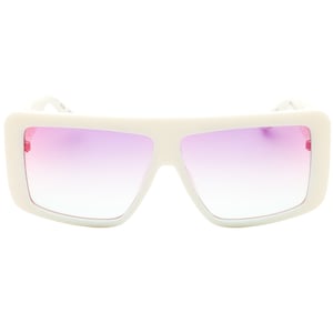 Guess Gradient Or Mirror Violet Lens White Sunglasses