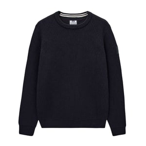 Weekend Offender Heren Morello Ribgebreide Trui (Navy)