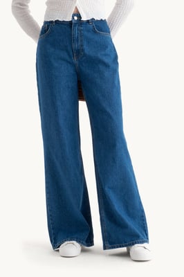 High Waist Super Wide Leg Jeans