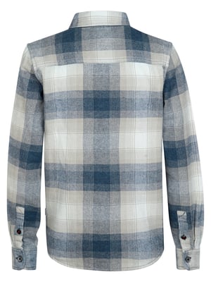 Petrol Industries - Jongens Geruit overhemd ironhaven - Blauw