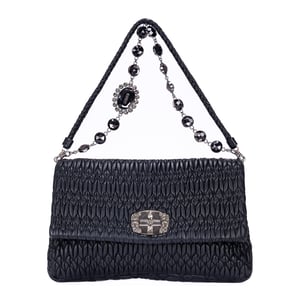 Medium Crystal Chain Flap Clutch schoudertas