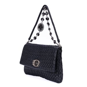 Medium Crystal Chain Flap Clutch schoudertas