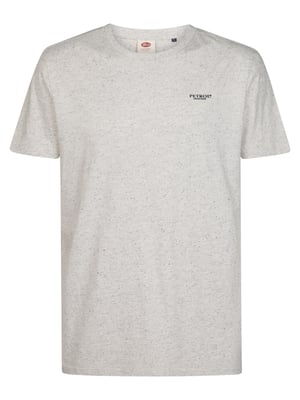 Petrol Industries - Heren Gemêleerd jersey T-shirt irving - Wit