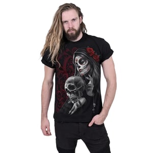 Spiral Unisex Adult Love Is Dead T-Shirt (Black)