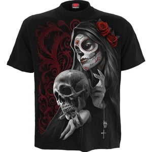 Spiral Unisex Adult Love Is Dead T-Shirt (Black)
