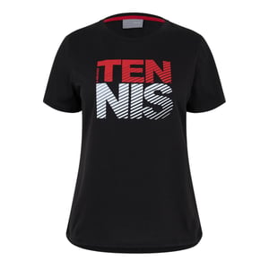 Head Dam/Ladies Club Lisa T-shirt med rund halsringning (Svart)