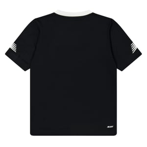 New Balance Unisex sport-T-shirt met V-hals voor volwassenen, standaardpasvorm (Zwart)