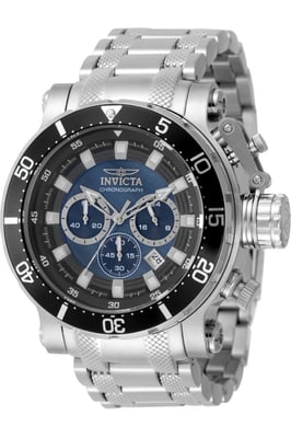 Invicta Coalition Forces 49753 Herenhorloge - Quartz Uurwerk - Roestvrij Staal met Zwarte Wijzerplaat - 52 mm