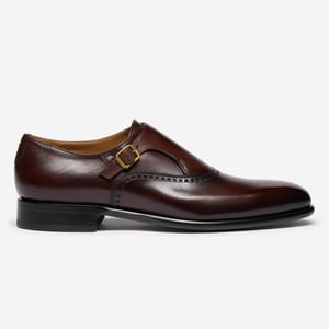 Oliver Sweeney Antiqued Calf Leather Monk Shoes