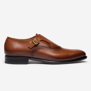 Oliver Sweeney Antiqued Calf Leather Monk Shoes