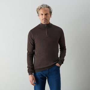 Oliver Sweeney Merino Wool Quarter Zip Jumper