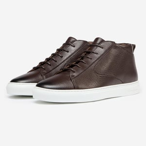 Oliver Sweeney Antiqued Deer Leather Cupsole Trainers