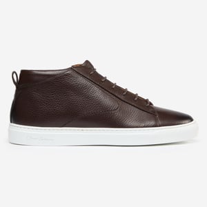 Oliver Sweeney Antiqued Deer Leather Cupsole Trainers