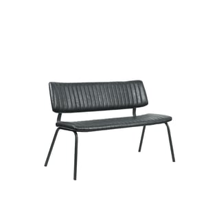 LABEL51 - Eetkamerbanken Gusto - Zwart - 63x120x81cm