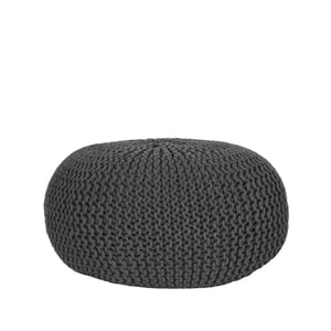 LABEL51 - Poefs Knitted - Grijs - 70x70x35cm