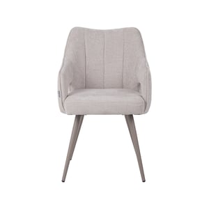 LABEL51 - Eetkamerstoel Stan - Beige - 59x60x81cm - Set van 2