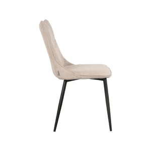 LABEL51 - Eetkamerstoel Riv - Beige - 59x47x88cm - Set van 4