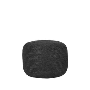 LABEL51 - Poefs Jute - Zwart - 50x50x35cm