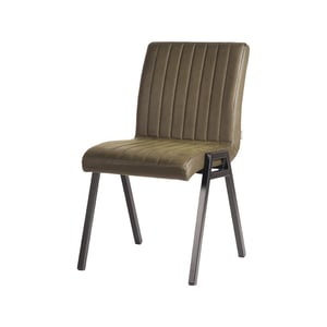 LABEL51 - Eetkamerstoel Matz - Groen - 60x50x86cm - Set van 2