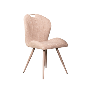 LABEL51 - Eetkamerstoel Silly - Beige - 62x51x88cm - Set van 2