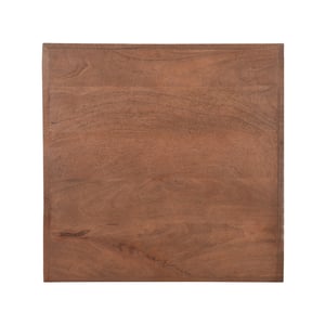 LABEL51 - Eetkamertafel Tafelblad Straight Edge - Bruin - 70x70x5cm