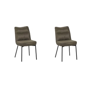 LABEL51 - Eetkamerstoel Lennon - Moss - 89x50x65cm - Set van 2