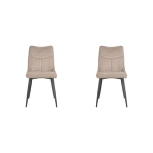 LABEL51 - Eetkamerstoel Riv - Beige - 59x47x88cm - Set van 4
