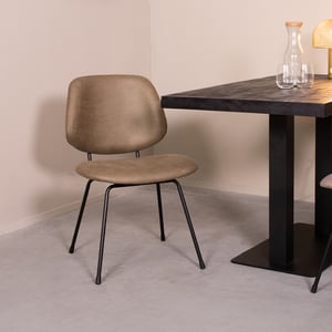 LABEL51 - Eetkamerstoel Bello - Moss - 58x48x82cm - Set van 2