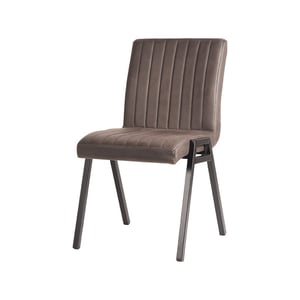 LABEL51 - Eetkamerstoel Matz - Grijs - 60x50x86cm - Set van 2