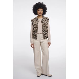 Rino & Pelle Elona.5012611 rino en pelle short waistcoat light leopard