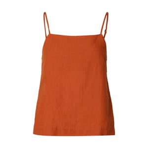 Selected Femme slflinna linen strap top b 16101388 potters clay