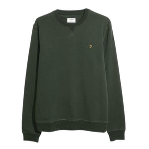 Farah Heren-sweatshirt met ronde hals van biologisch katoen (Evergreen)
