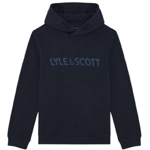 Lyle & Scott Jongens Logo Pullover Hoodie (Donkere marine)