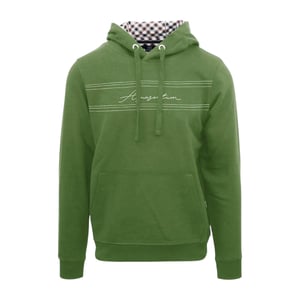 Aquascutum Heren Signature Regular-hoodie (Militair Groen)