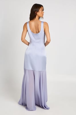 Tall Square Neck Full Skirt Mini Dress