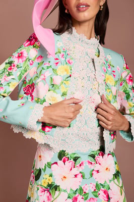 Lisa Tan Printed Jacket