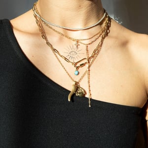 18ct Gold Plated Textured Cornicello Pendant