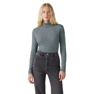 Levis Sköldpaddshalsad långärmad topp för dam och dam (Marinblå kavaj)