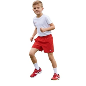 Mizuno Barnshorts med äkta logotyp (Röd)