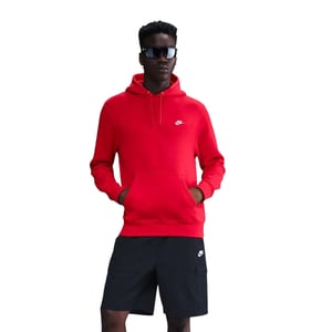 Nike Mens Club Fleece Pullover Hoodie (Uni Röd)