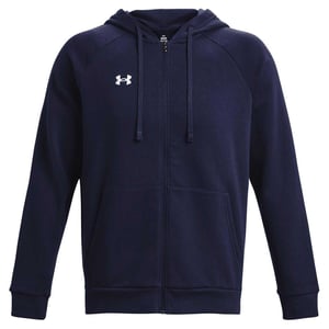 Under Armour Mens Rival Fleece Full Zip Hoodie (Marinblått)