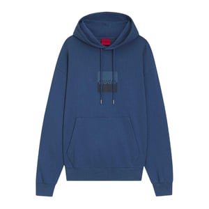 Hugo Heren Hooded Regular Drop Sleeve Hoodie (Medium Blauw)
