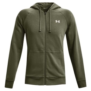 Under Armour Mens Rival Fleece Full Zip Hoodie (Marin OD-grön)