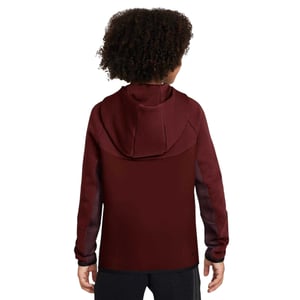 Nike Technische fleece-hoodie met doorlopende rits voor kinderen (Bourgondië)