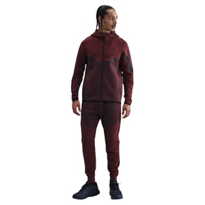 Nike Heren Tech Tapered Joggers (Rood/zwart)