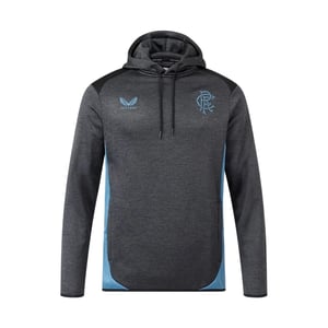 Castore Heren Rangers FC Hooded Hoodie (Zwarte mergel)