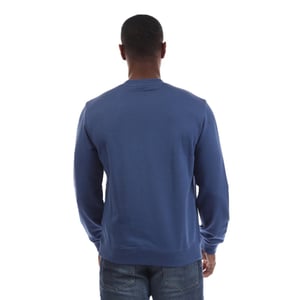 Hugo Heren Ribkraag Regular Sweatshirt (Medium Blauw)
