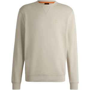 Boss Heren Westart Premium Katoenen Sweatshirt met Crew Hals (Licht Beige)