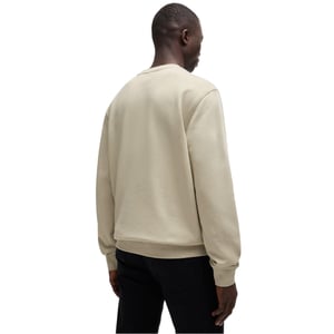 Boss Heren Westart Premium Katoenen Sweatshirt met Crew Hals (Licht Beige)